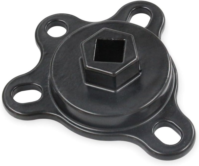 QGHAUC Crankshaft Turning Tool Engine Rotation Adapter Tool Compatible with Chevy Ford V8 Engines Black - Image 1